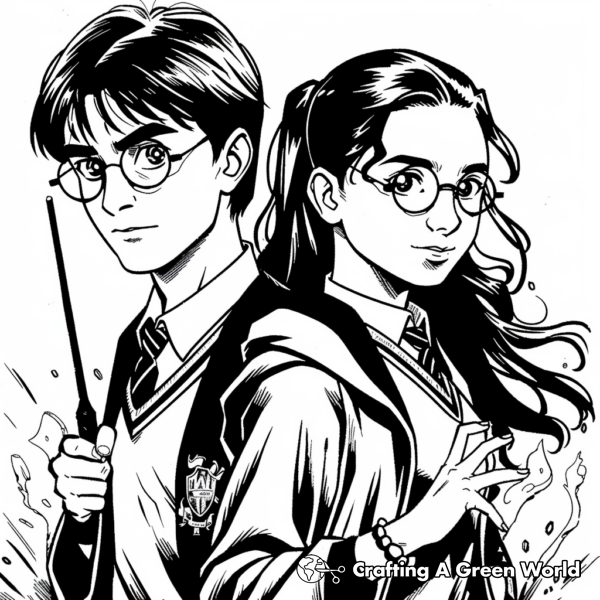 Harry Potter For Adults Coloring Pages - Free &amp; Printable!