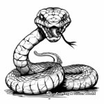 Black Mamba Attack Pose Coloring Pages 3