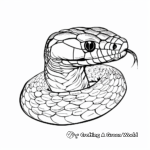 Black Mamba in Its Wild Habitat Coloring Pages 3