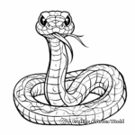 Black Mamba in Its Wild Habitat Coloring Pages 4