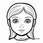 Blank Face Coloring Pages for Makeup Artists 2