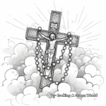 Blessed Trinity Rosary Coloring Pages 1
