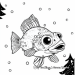 Blobfish Christmas Coloring Page 3