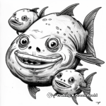 Blobfish Family Drawing Coloring Pages 1