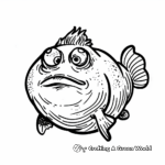 Blobfish in its Natural Habitat Coloring Pages 1