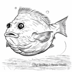Blobfish in its Natural Habitat Coloring Pages 4