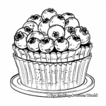 Blueberry Muffin Cake Coloring Pages 2