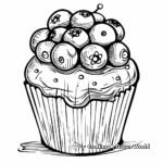 Blueberry Muffin Cake Coloring Pages 3