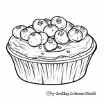 Blueberry Muffin Cake Coloring Pages 4