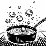 Boiling Water Bubbles Coloring Pages 2