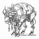 Bold Mechanical Animals Steampunk Coloring Pages 1