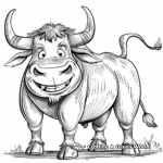 Bold Taurus Bull Coloring Pages 1