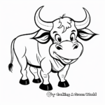 Bold Taurus Bull Coloring Pages 2