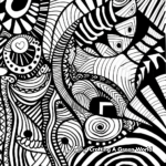 Bold, Abstract Sharpie Coloring Pages 4