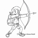 Bow and Arrow Coloring Pages for Adventure Lovers 1
