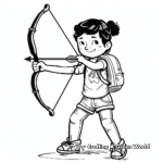 Bow and Arrow Coloring Pages for Adventure Lovers 2
