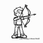 Bow and Arrow Coloring Pages for Adventure Lovers 4