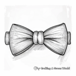 Bow Tie Affair: Formal Wear Coloring Pages 1