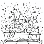 Bowling Party Coloring Pages 3