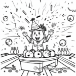 Bowling Party Coloring Pages 4