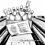 Bowling Score Sheets Coloring Pages 2