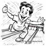 Bowling Strike Action Coloring Pages 1
