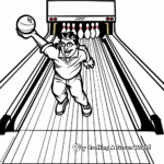 Bowling Strike Action Coloring Pages 2