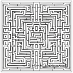 Brain-Boosting Math Maze Coloring Pages 2