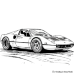 Bright and Bold Ferrari 512TR Coloring Pages 2