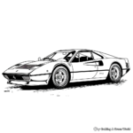 Bright and Bold Ferrari 512TR Coloring Pages 3