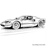 Bright and Bold Ferrari 512TR Coloring Pages 4