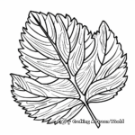 Bright Aspen Leaf Coloring Pages for Fall 4