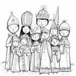 Bright Wisemen Journey Epiphany Coloring Pages 3