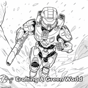 Halo Coloring Pages - Free &amp; Printable!