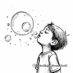 Bubble Blowing Coloring Pages 1