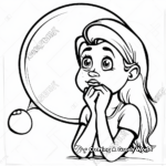Bubble Blowing Coloring Pages 3