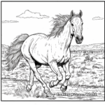 Buckskin Quarter Horse Coloring Pages 3