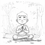 Buddhist Inspired Adult Coloring Pages 1