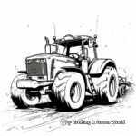 Bulky John Deere Harvester Coloring Pages 2