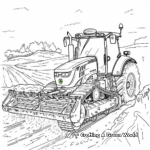 Bulky John Deere Harvester Coloring Pages 3