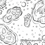 Bunny Tracks in the Snow Coloring Pages 4