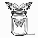 Butterfly Mason Jar Coloring Pages 4