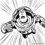 Buzz Lightyear Action Coloring Pages 1
