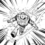 Buzz Lightyear Action Coloring Pages 2