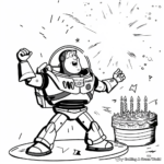 Buzz Lightyear's Galactic Birthday Bash Coloring Page 3