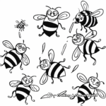 Buzzing Bees: Detailed Bumblebee Coloring Pages 2