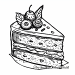 Cake Slice Coloring Pages for Kids 3