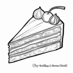 Cake Slice Coloring Pages for Kids 4