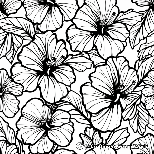 Calm Floral Patterns: Mindfulness Coloring Pages 1