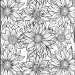 Calm Floral Patterns: Mindfulness Coloring Pages 3